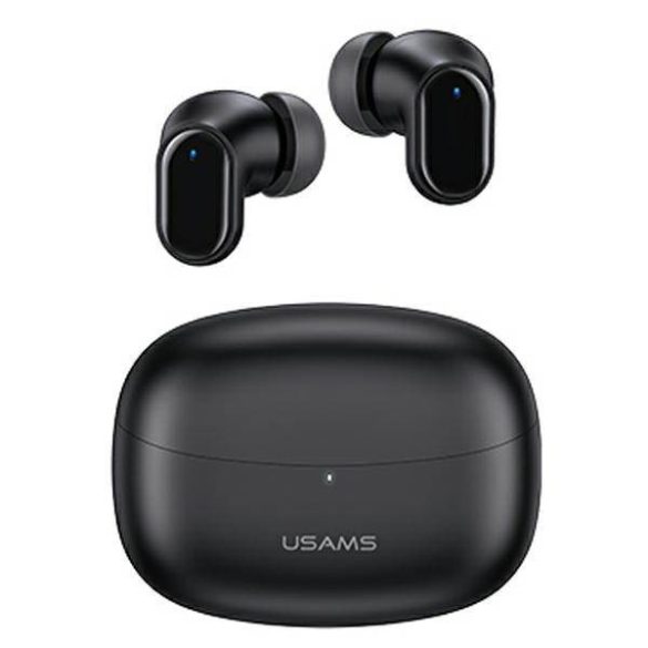 USAMS Bluetooth fülhallgató 5.1 TWS BH sorozat vezeték nélküli fekete BHUBH01
