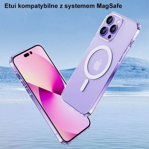 USAMS Etui jég Magnet iPhone 14 Plus / 15 Plus 6,7" átlátszó IP14MBC01 (US-BH801) tok