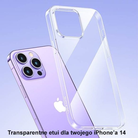 USAMS Tok Primary iPhone 14 Pro 6,1" átlátszó tok