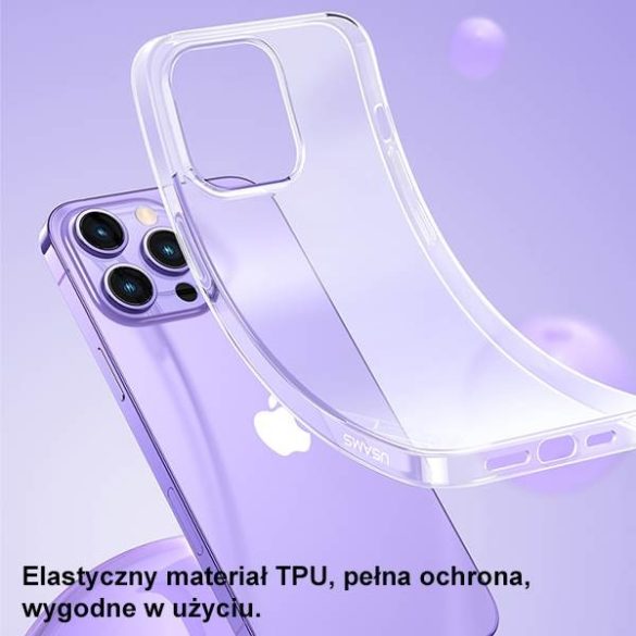 USAMS Tok Primary iPhone 14 Pro 6,1" átlátszó tok