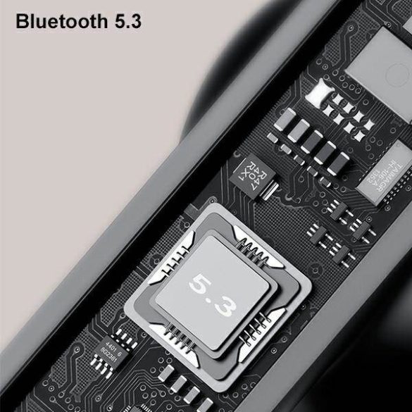 USAMS Bluetooth fülhallgató 5.3 TWS US Series Dual mic vezeték nélküli fekete BHUUS01