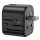 USAMS T55 US/AU/EU/UK utazó adapter 2xUSB-A csatlakozással 12W - fekete USAMS T55 US/AU/EU/UK utazó adapter 2xUSB-A csatlakozással 12W - fekete