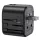 USAMS adapter, 2xUSB, T55, 12W4w1, US/AU/EU/UK, fekete CC173TC01 (US-CC173) univerzális utazótöltő