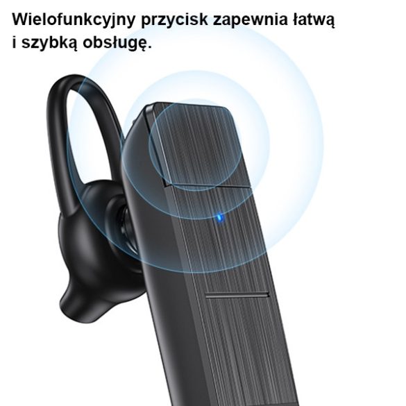 USAMS fülhallgató Bluetooth 5.0 BT2 fekete BHUBT201 (USAMS-BT2)