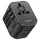 USAMS hálózati adapter 2xUSB+1xUSB-C T59 20 W 4 az 1-ben US/AU/EU/UK fekete CC179TC01 (US-CC179) Univerzális