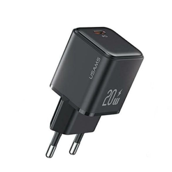 USAMS  1xUSB-C PD20W (csak fej) PD3.0 gyors töltés fekete X-ron Series CC183TC01 (US-CC183)