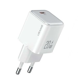 USAMS  1xUSB-C PD20W (csak fej) PD3.0 gyors töltés fehér X-ron Series CC183TC02 (US-CC183)