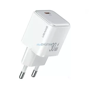 USAMS X-ron Series hálózati töltő 1xUSB-C PD 30W 3A PD3.0 gyorstöltés CC186TC02 - fehér