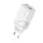 USAMS töltő 2xUSB-C + 1xUSB 65 W (csak a fej) GaN PD3.0 + QC3.0 gyorstöltés, fehér, Sandru Series, CC180T
