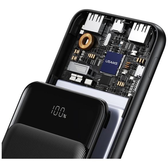 USAMS CD200 XY Series powerbank 20000mAh - fekete
