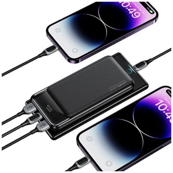 USAMS CD200 XY Series powerbank 20000mAh - fekete