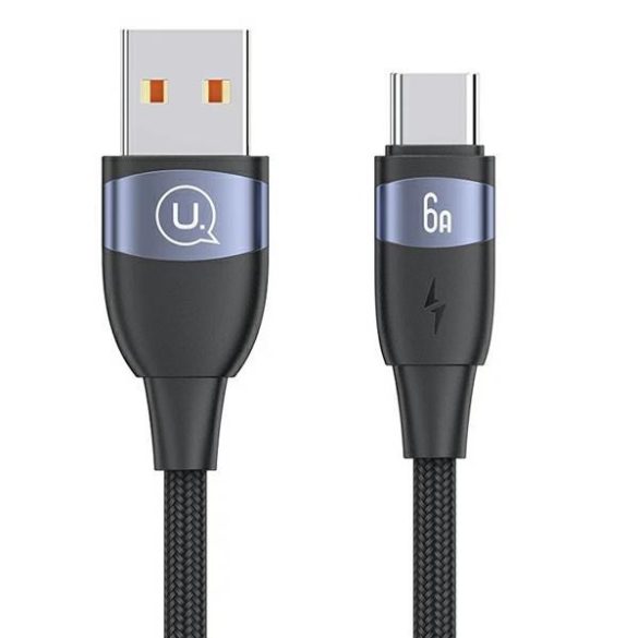 USAMS U85 USB-A - Type-C kábel 6A 2m - fekete