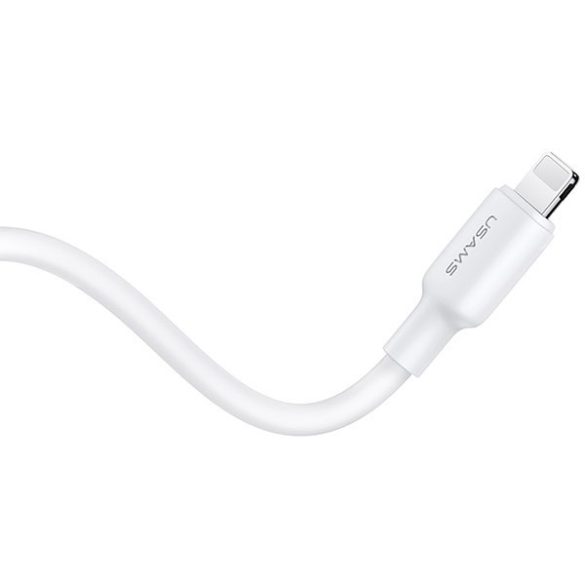 USAMS hálózati töltés 1xUSB-C PD20W PD3.0 gyorstöltő US-CC183 + USB-C/Lightning kábel US-SJ610 fehér,y YX Series YXXLOGTC03