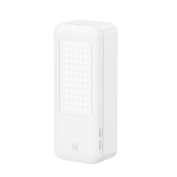 USAMS ZB26501 Multifunkcionális telefontartó LED lámpával - fehér