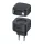 USAMS Charger 1xUSB-C behúzható USB-C kábellel (csak a fejrész) PD+QC 35 W-os GaN gyorstöltő, fekete