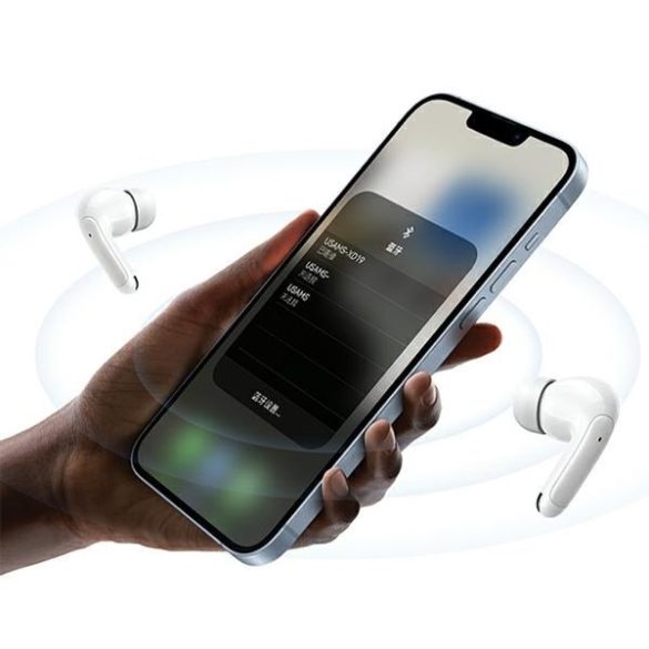 USAMS fülhallgató Bluetooth 5.3 TWS X-Don Series kettős mikrofon ENC vezeték nélküli lila BHUXD03 (USAMS-XD18)