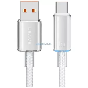 Kábel USAMS Cloud Series US-SJ658 6A USB-A USB-C 1,2m fehér