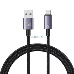   USAMS USB-Micro-USB 2A 1.2m gyors töltő acél kábel SJ668USB01 (US-SJ668)