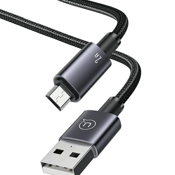 USAMS USB-Micro-USB 2A 1.2m gyors töltő acél kábel SJ668USB01 (US-SJ668)