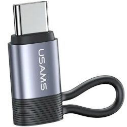   USAMS adapter AU17 Lightning - USB-C 30W acél SJ677LN01 (US-SJ677)