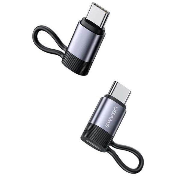 USAMS adapter AU17 Lightning - USB-C 30W acél SJ677LN01 (US-SJ677)