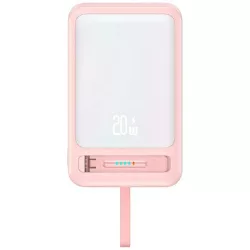   USAMS CD219 XM Series MagSafe-kompatibilis powerbank 10000mAh - rózsaszín