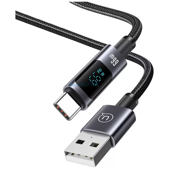 Kábel USAMS Sufeng sorozat US-SJ673 66W 6A gyors töltés USB-C - USB-A 1,2m matt