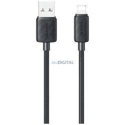   Kábel USAMS KY sorozat US-SJ689 2,4A USB-A Lightning 1m fekete