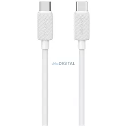   Kábel USAMS KY sorozat US-SJ691 60W USB-C USB-C-re 1m fehér