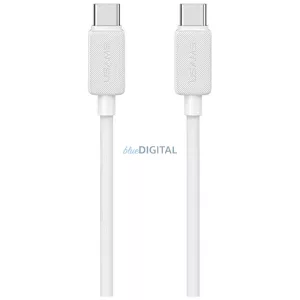 Kábel USAMS KY sorozat US-SJ691 60W USB-C USB-C-re 1m fehér