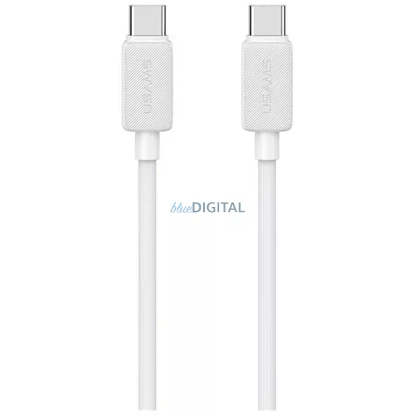 Kábel USAMS KY sorozat US-SJ691 60W USB-C USB-C-re 1m fehér