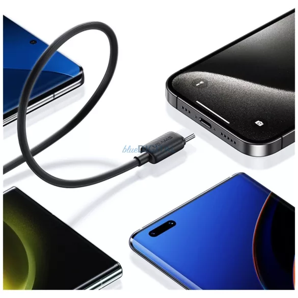 Kábel USAMS KY sorozat US-SJ691 60W USB-C USB-C-re 1m fehér