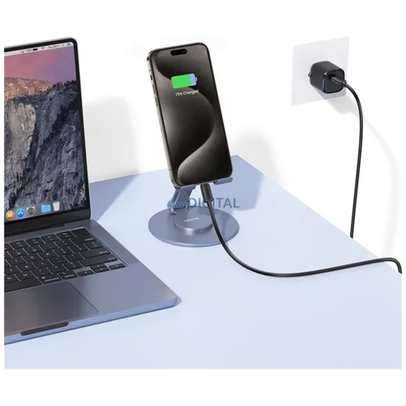 Kábel USAMS KY sorozat US-SJ691 60W USB-C USB-C-re 1m fehér