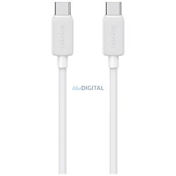   Kábel USAMS KY sorozat US-SJ696 60W USB-C USB-C-re 2m fehér