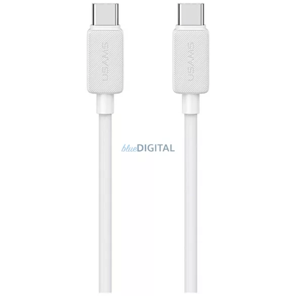 Kábel USAMS KY sorozat US-SJ696 60W USB-C USB-C-re 2m fehér