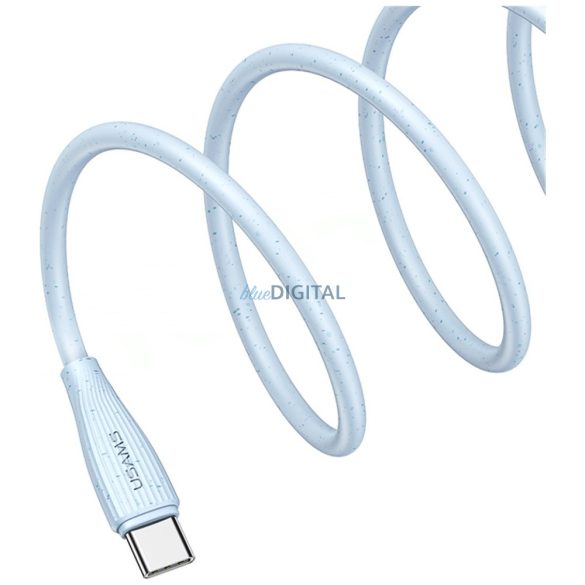 Kábel USAMS Green Series SJ714 18W 3A USB-A USB-C 1m rózsaszínűre