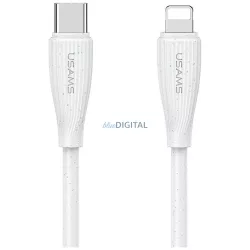   Kábel USAMS Green Series SJ717 30W USB-C Lightning 1m fehér