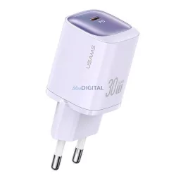   USAMS CC251 30 W-os GaN USB-CFast töltő, HC Series, lila, CC251TC03