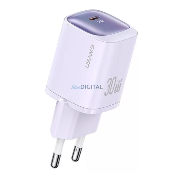 USAMS CC251 30 W-os GaN USB-CFast töltő, HC Series, lila, CC251TC03