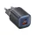 USAMS HC Series CC254 30W GaN hálózati töltő USB-C/USB-A gyorstöltés - fekete