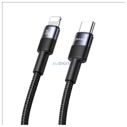   Usams SJ729USB01 SY Series Type-C - Lightning kábel 30W 120cm - fekete