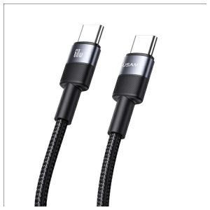 Usams SJ724USB01 SY Series Type-C - Type-C kábel 60W 120cm - fekete