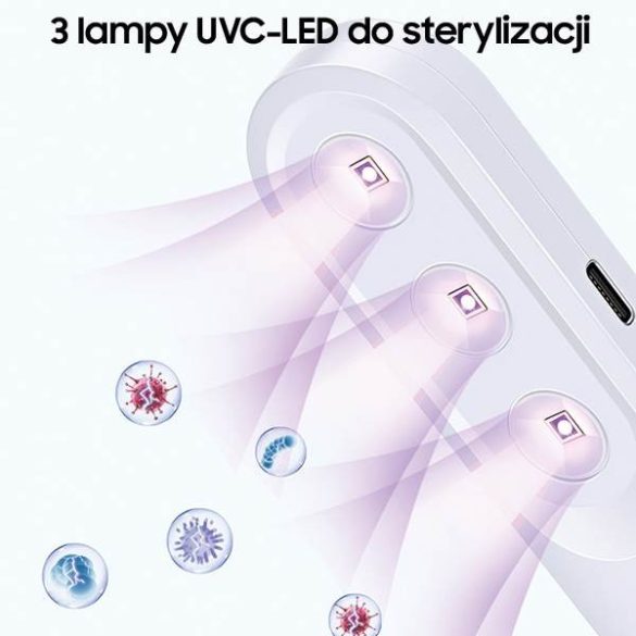 USAMS fertőtlenítő lámpás kézi sterilizáló mini UV-C fehér ZB159XDD01 (US-ZB159)