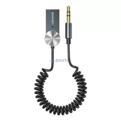   USAMS Bluetooth 5.0 audioadapter USB-AUX szürke/patinás SJ464JSQ01 (US-SJ464)