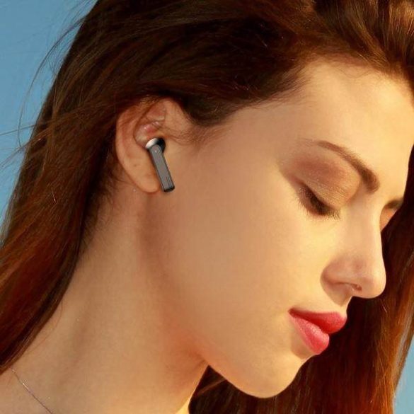 USAMS Bluetooth fülhallgató 5.0 TWS SM sorozat vezeték nélküli fekete BHUSM02 (US-SM001)
