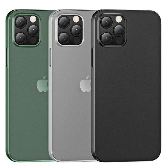USAMS Tok Gentle iPhone 12 Pro Max 6,7" zöld/átlátszó zöld tok