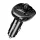 USAMS C21 kihangosító FM transzmitterrel, Bluetooth 5.0, MP3, 2xUSB 3.4A - fekete