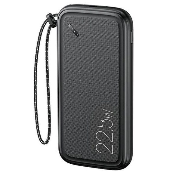 USAMS Powerbank PB56 10000mAh 22.5W 2xQC3.0+PD gyorstöltés fekete 10KCD15101 (US-CD151)