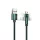 USAMS kábel fonott forgatható fejjel U60 2A microUSB zöld 1m SJ478USB02 (US-SJ478)