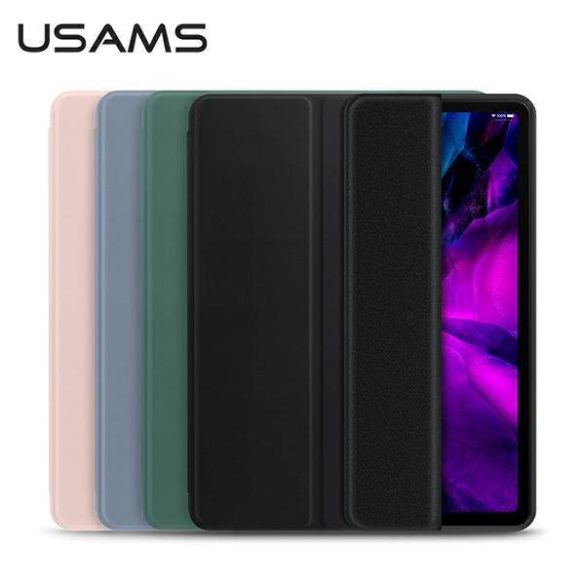 USAMS Case Winto iPad Air 10.9" 2020 fekete Smart Cover tok